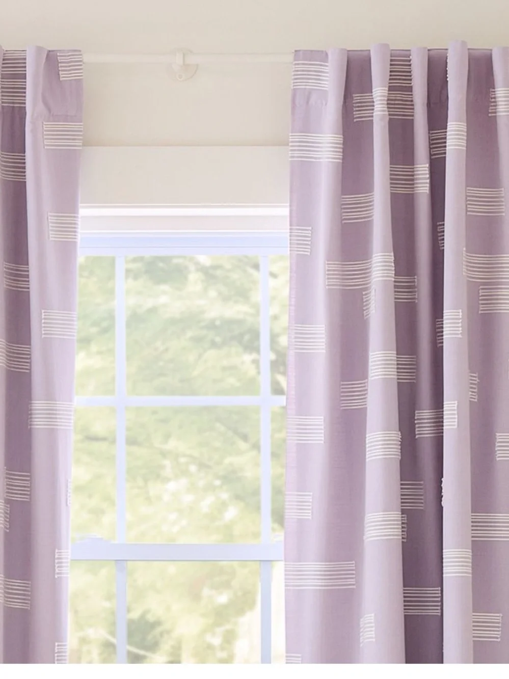 West Elm Clipped Blocks Blackout Curtains, set of 2 panels, 48” x 84” each